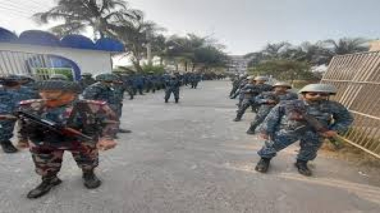 জাতীয় নির্বাচন ঘিরে প্রস্তুত আইনশৃঙ্খলা বাহিনী, চলছে মহড়া ও 